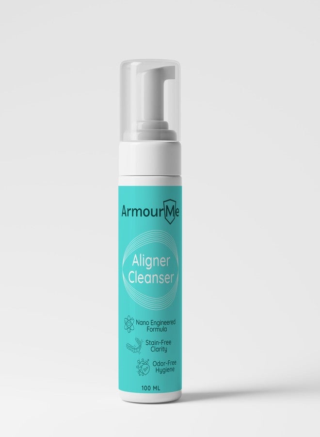 ArmourMe Aligner & Retainer Cleanser Foam | Nano Engineered for Stain-Free Clarity & Deep Clean | Antibacterial Formula for Dentures, Retainers & Aligners | Oral Foam for Retainer Cleaner (100 ML) - Image 1